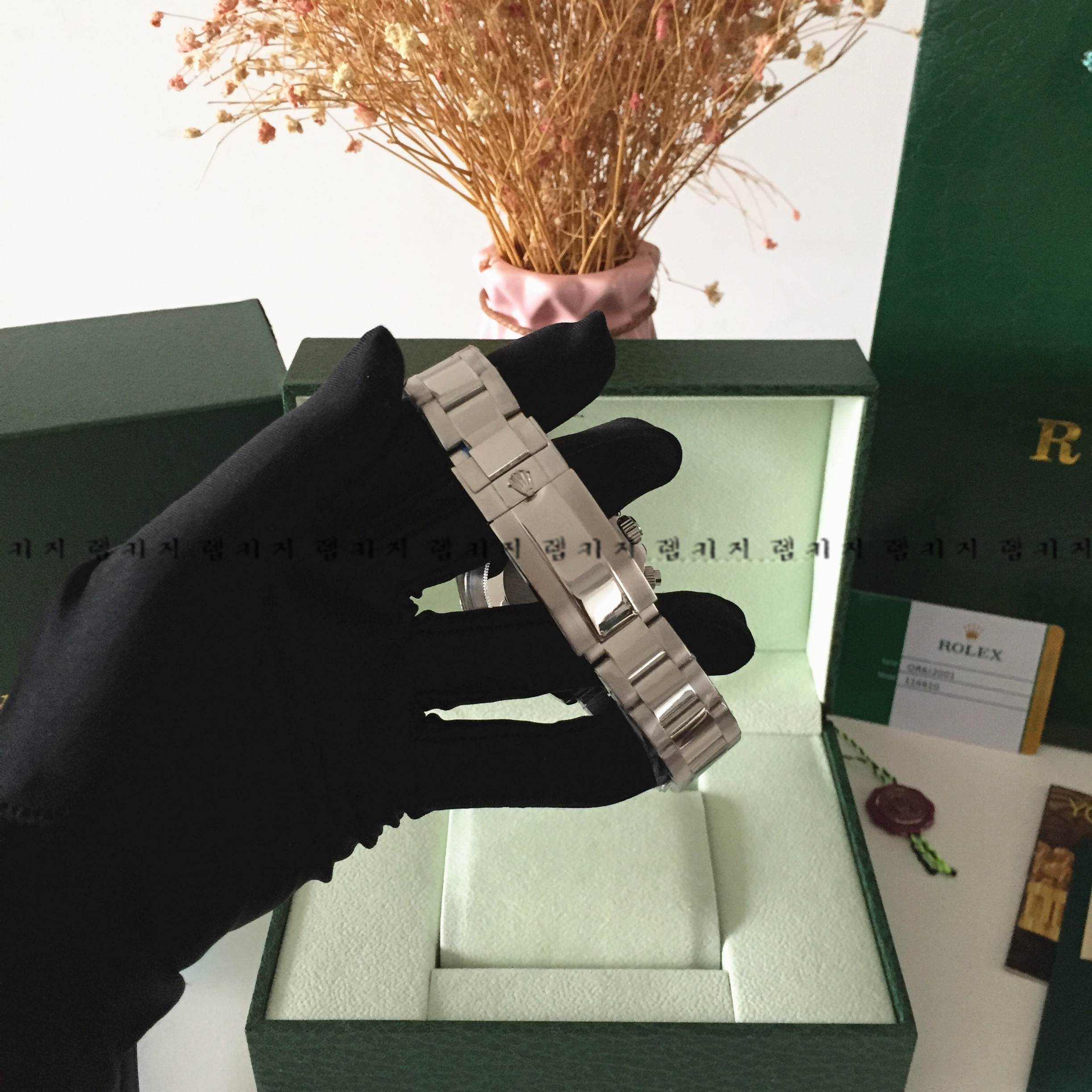 로렉스 롤렉스 데이토나 화이트 메탈시계 + 우레탄